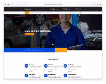 AutoRepair website template