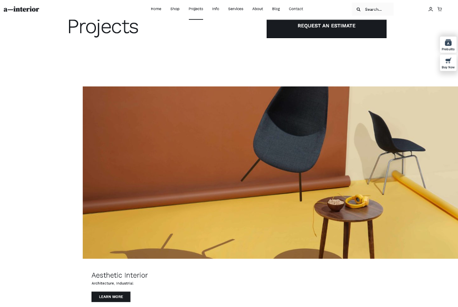 single project portfolio with avada theme