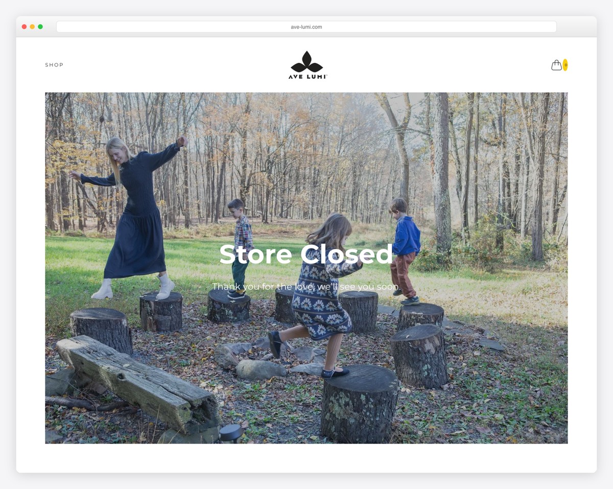 ave lumi website example