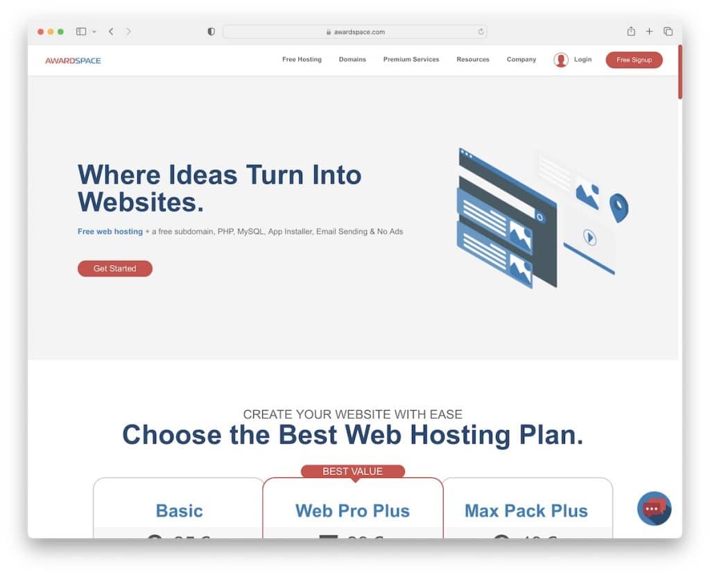 awardspace free web hosting