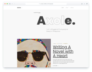 Axole website template