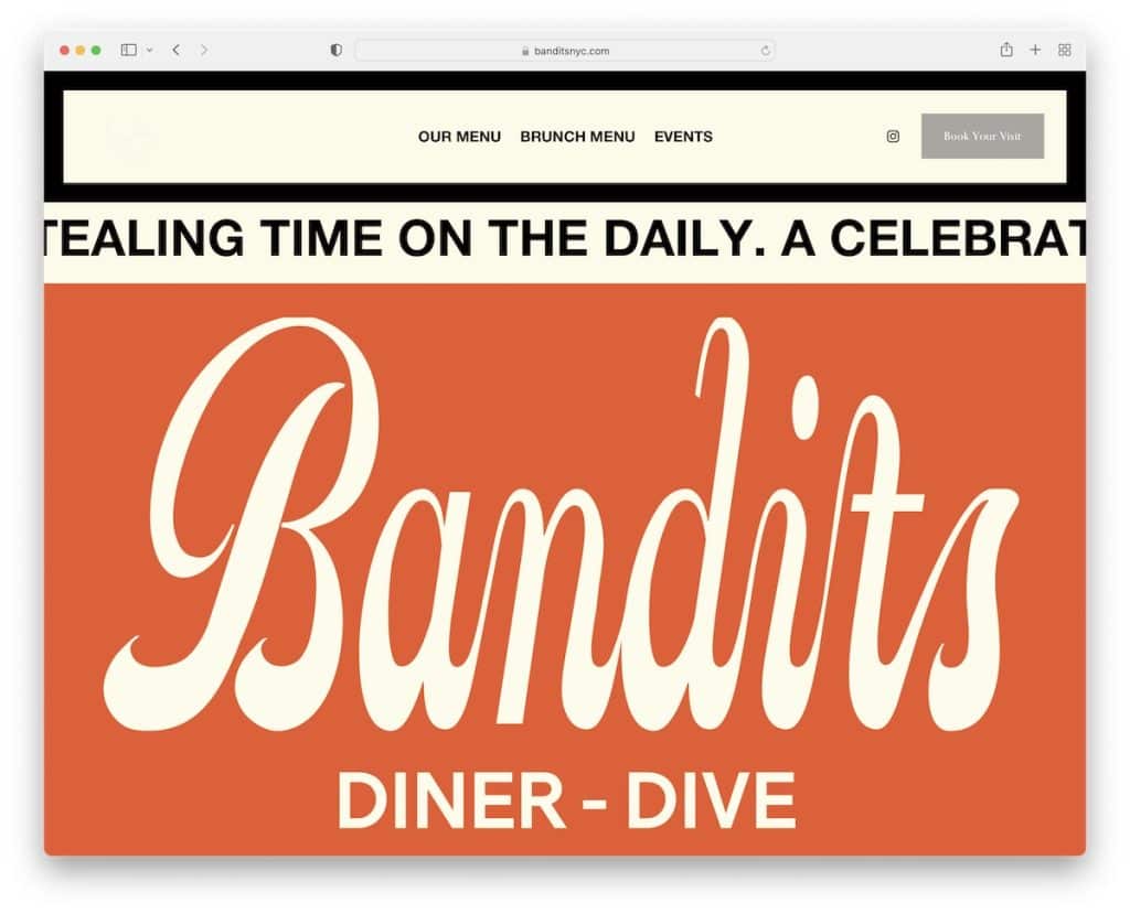 bandits food website
