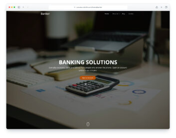 Banker website template