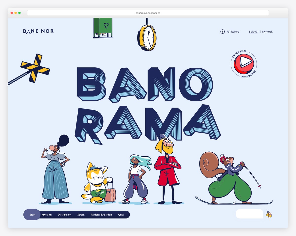 banorama one page website