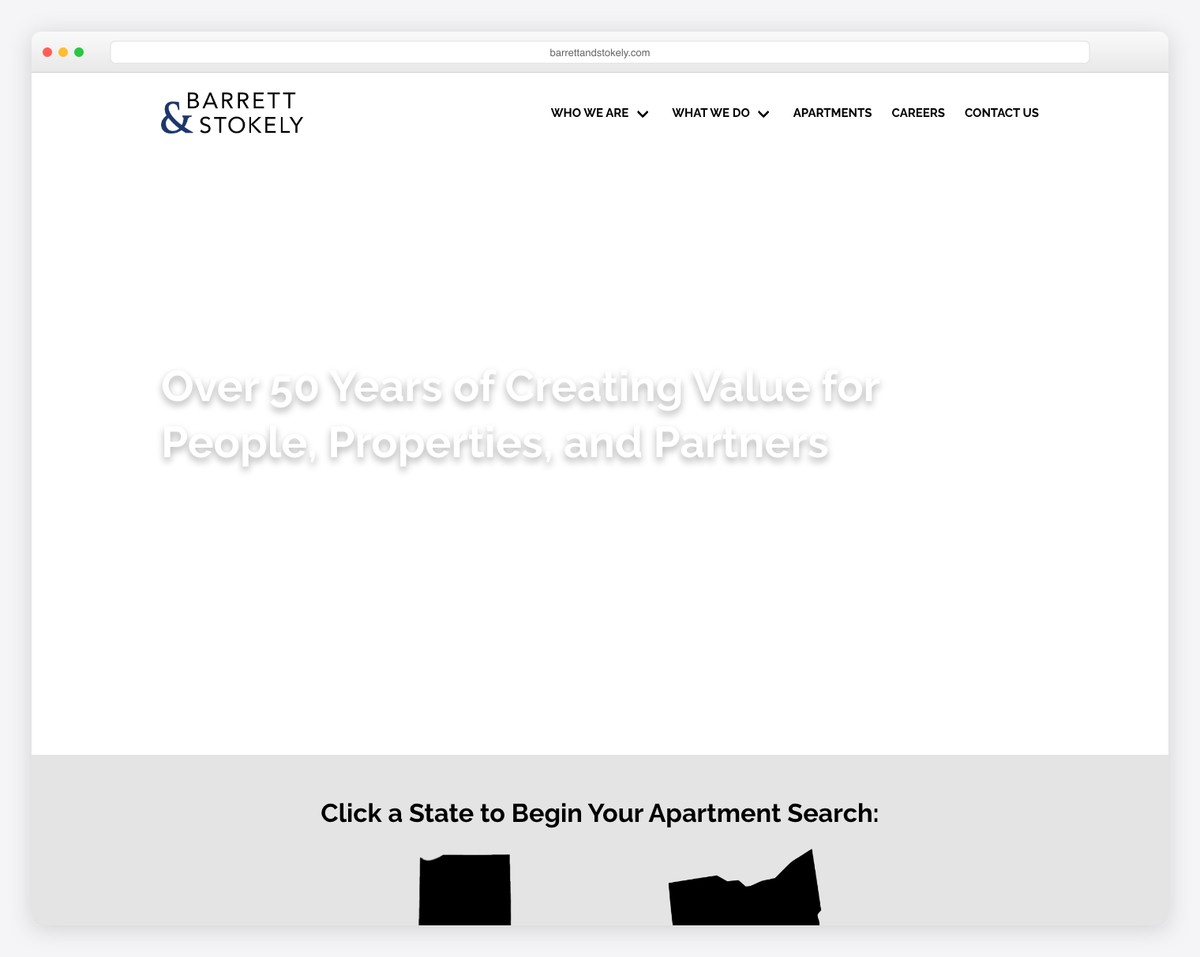 barrett & stokely website example