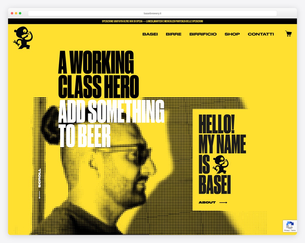 basei brewery website example