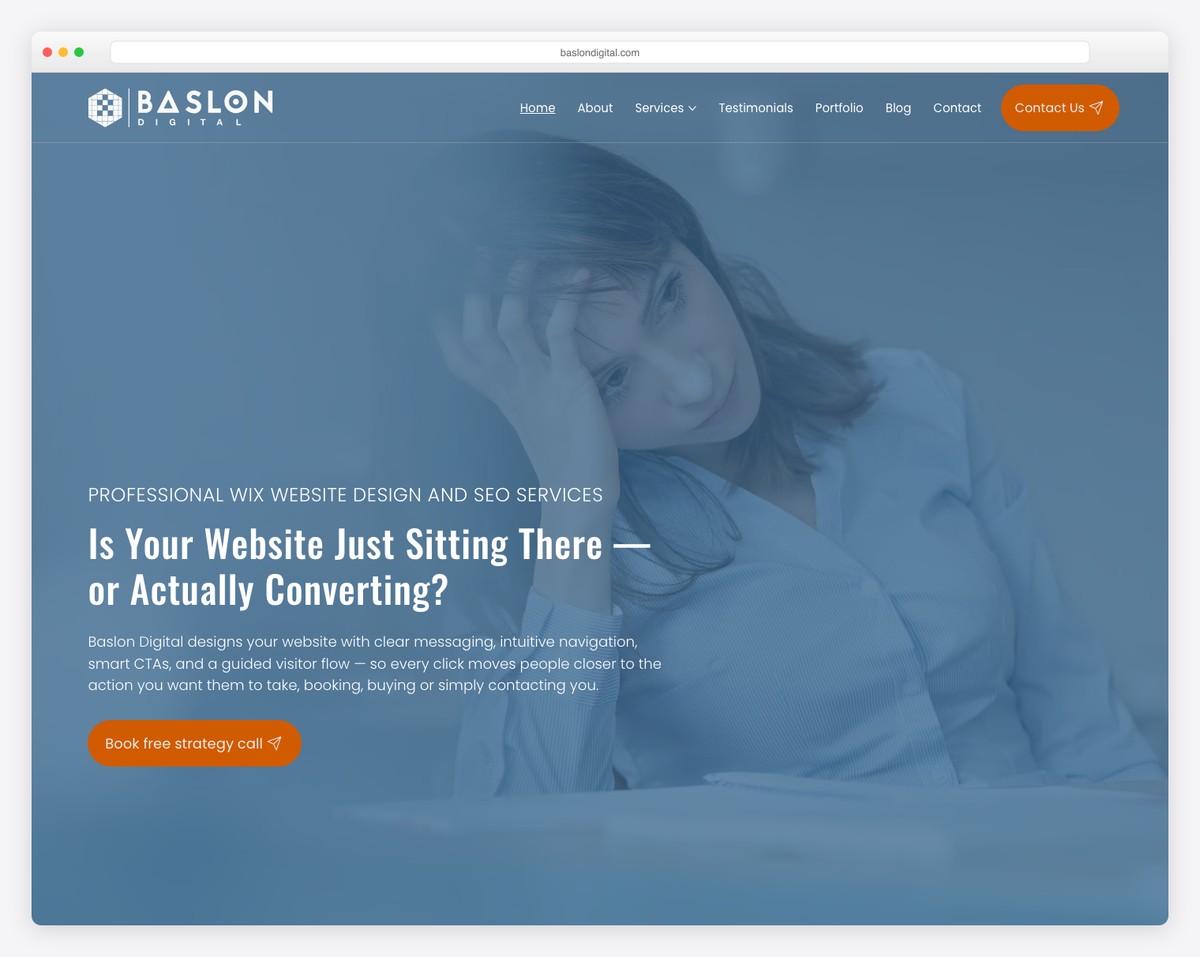 baslon digital website example
