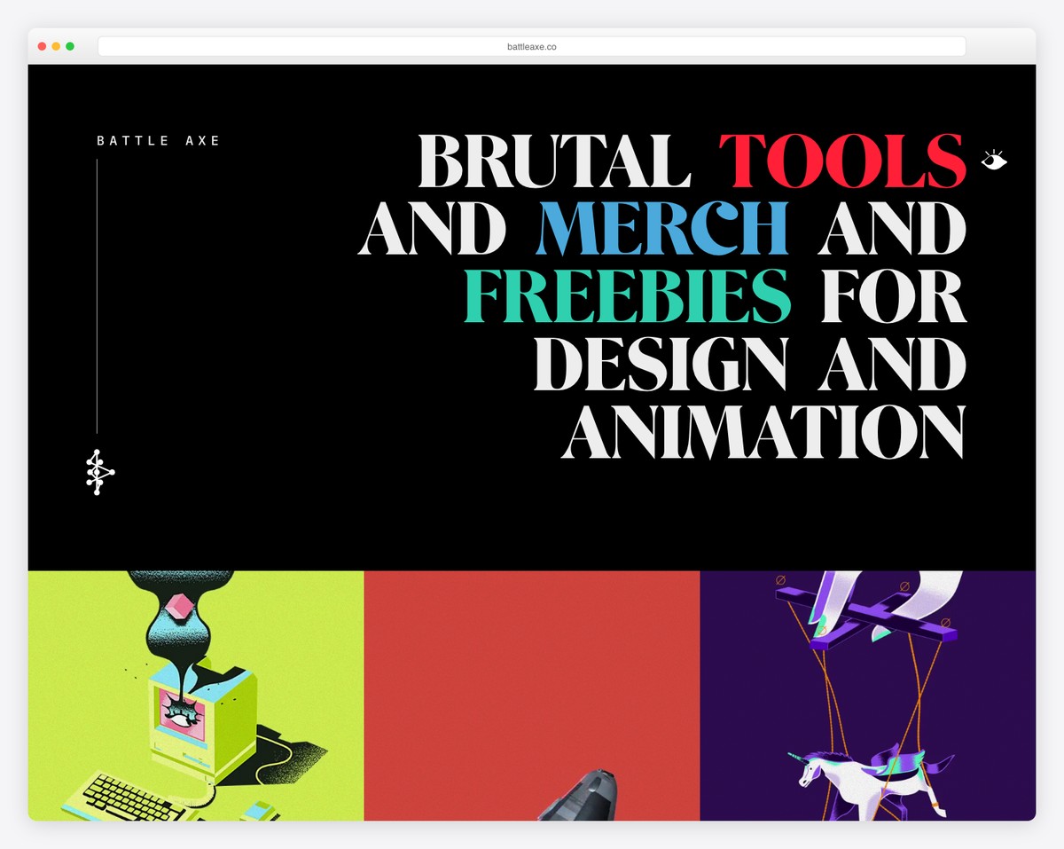 battle axe squarespace ecommerce example
