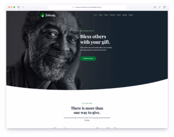 BCharity website template