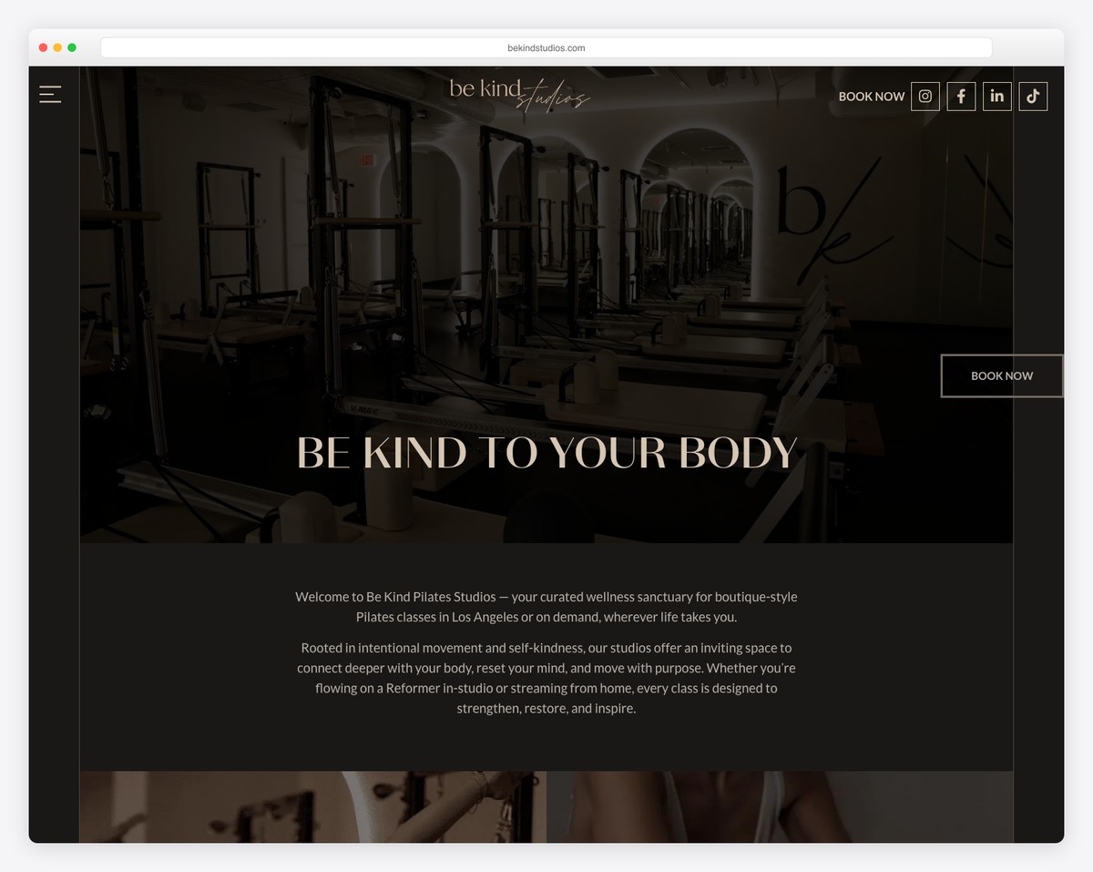 be kind studios pilates website