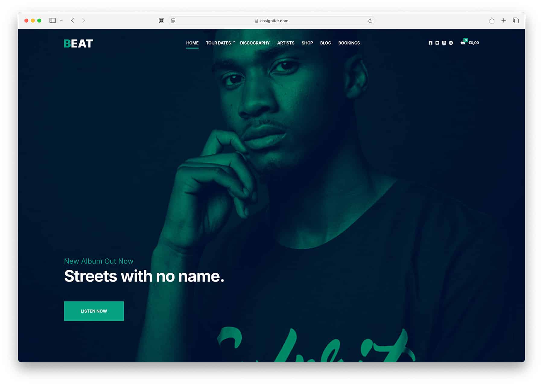 Beat - WordPress theme for musicians