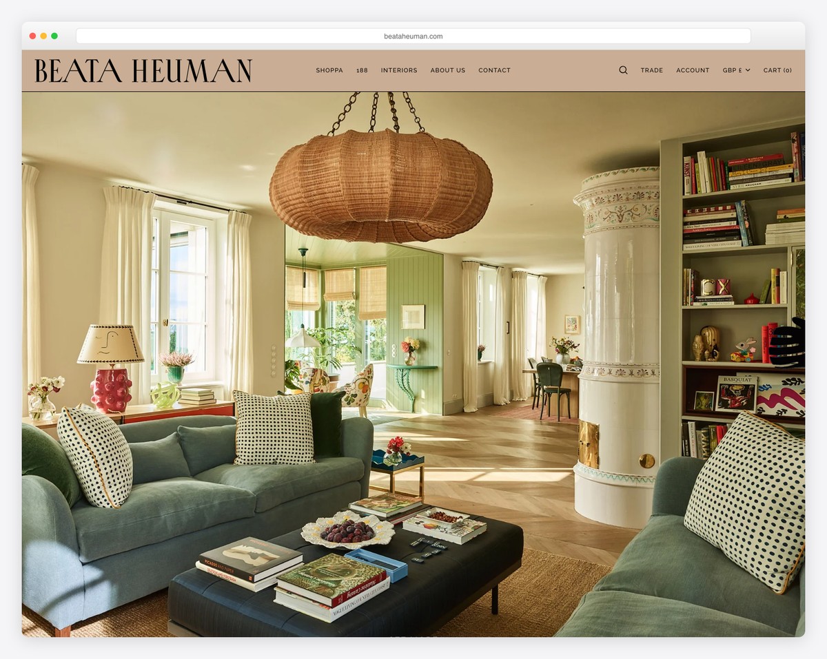 beata heuman website example