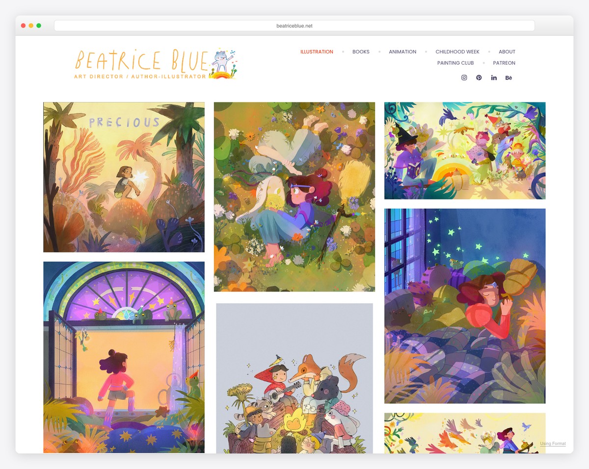 beatrice blue illustrator portfolio