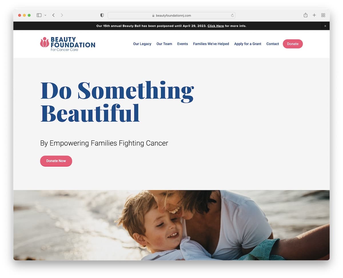 beauty foundation for cancer care nonprofit website