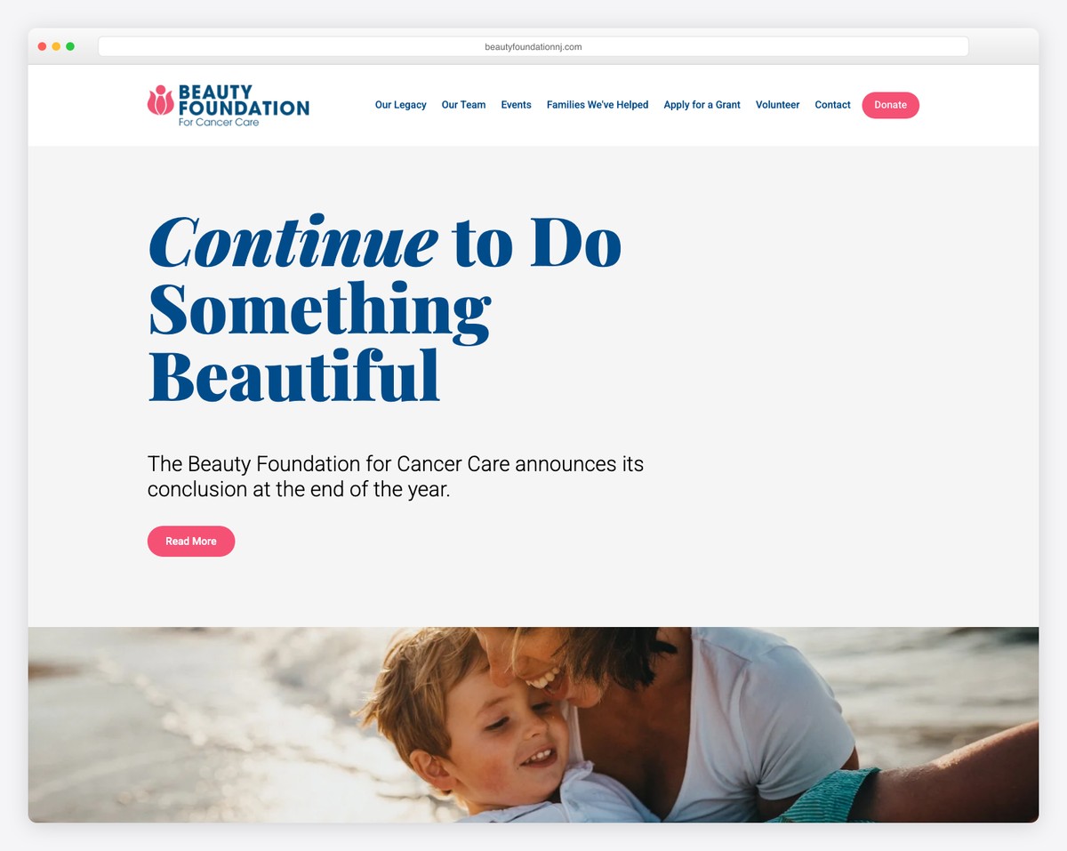 beauty foundation for cancer care nonprofit website