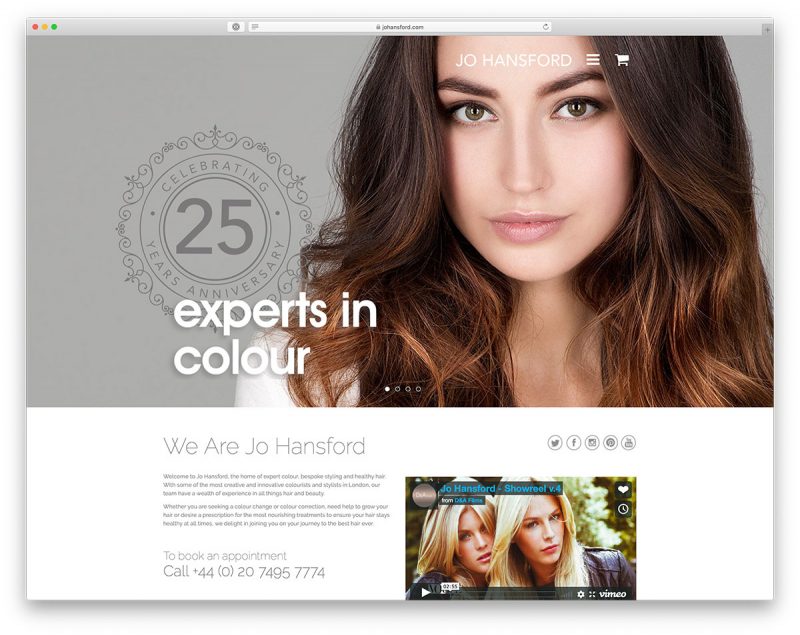 20 Best Beauty Salon Websites For Design Inspiration 2019 Colorlib