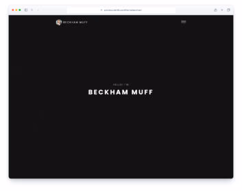 Beckham website template