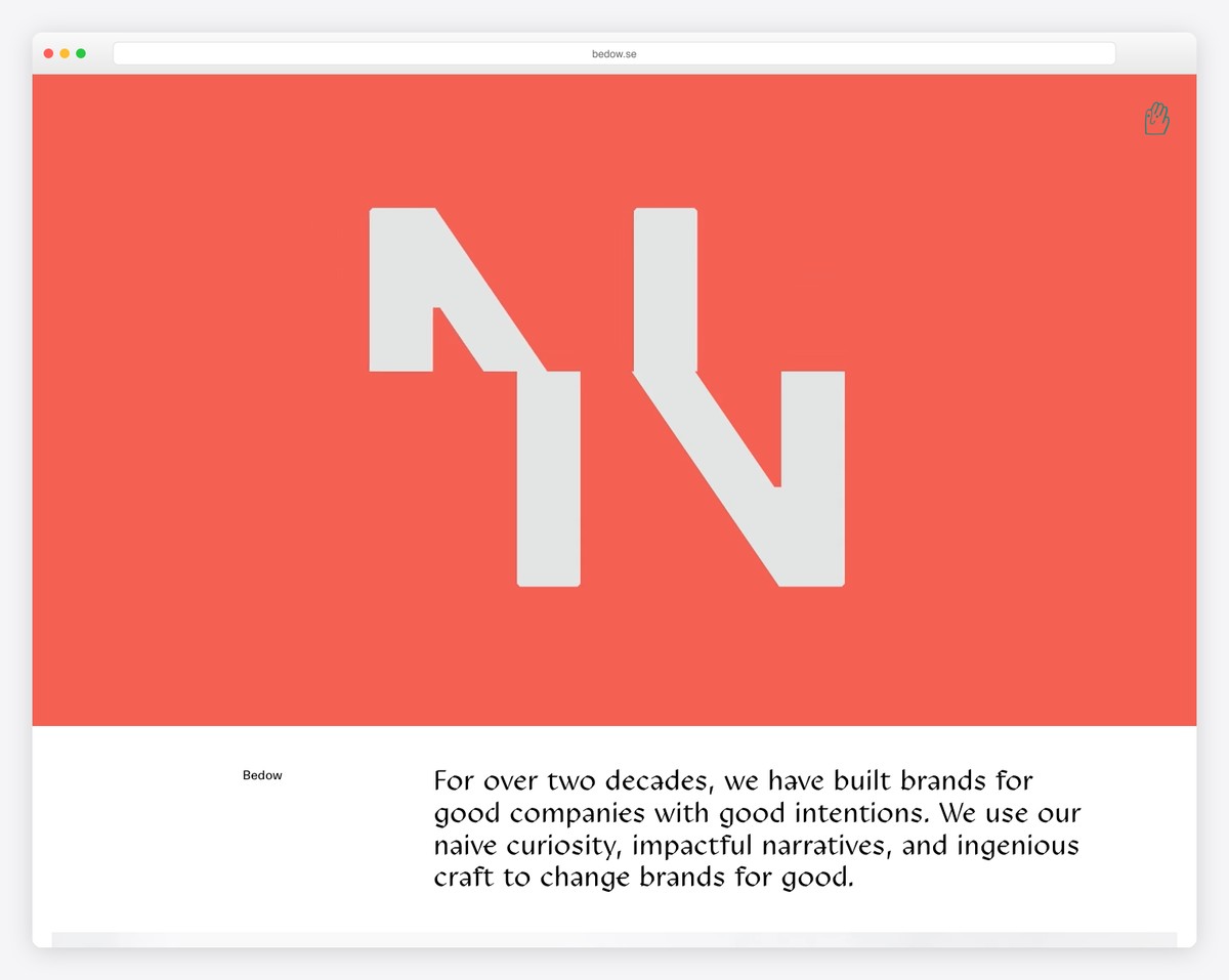 bedow simple website example