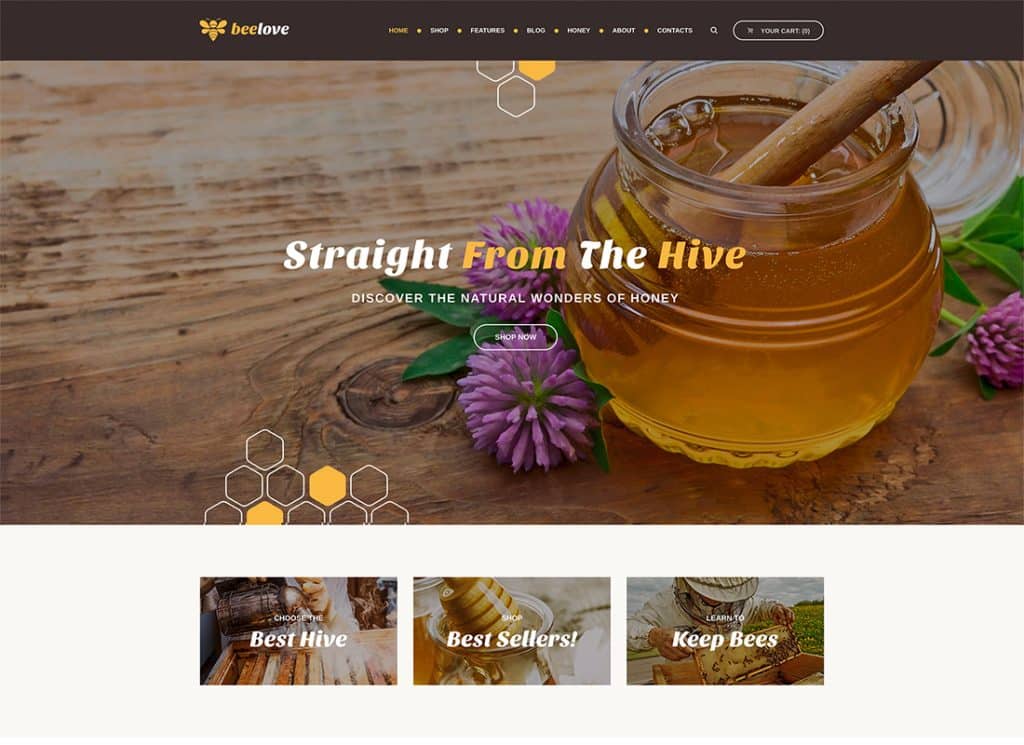 Beelove - Honey Production and Sweets Online Store WordPress Theme

