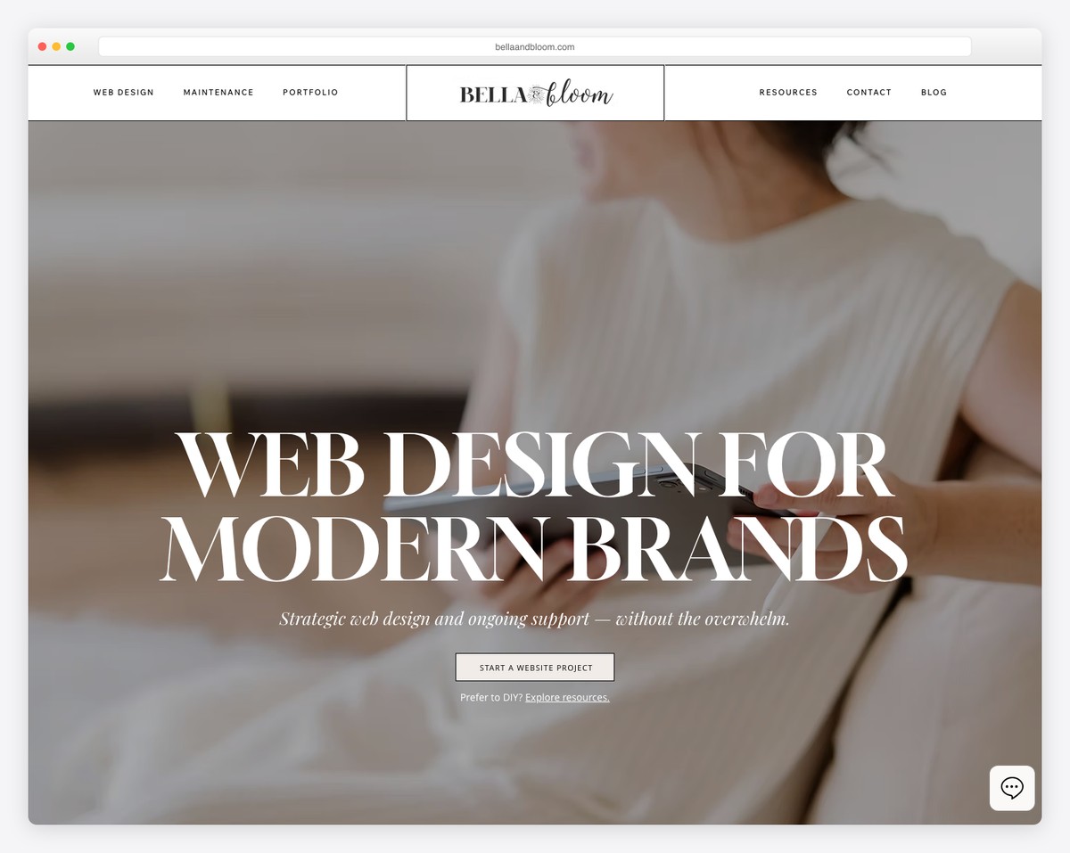 bella and bloom wix example