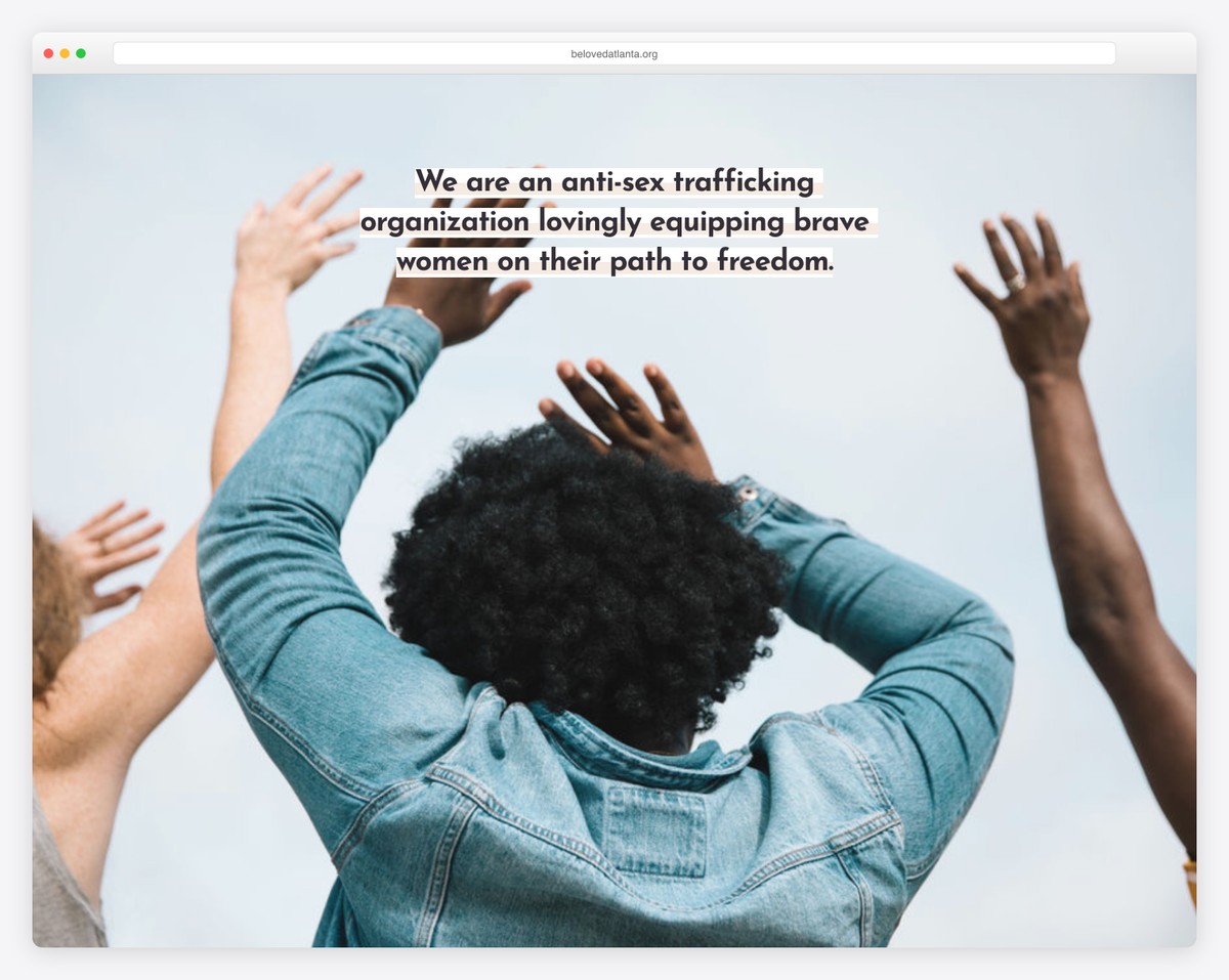 beloved atlanta nonprofit website