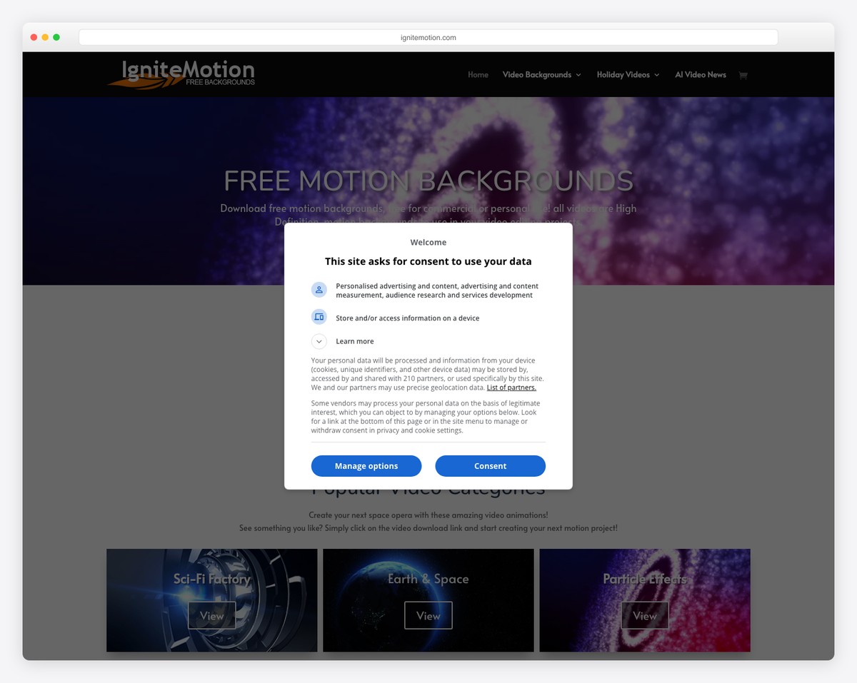 ignite motion screenshot