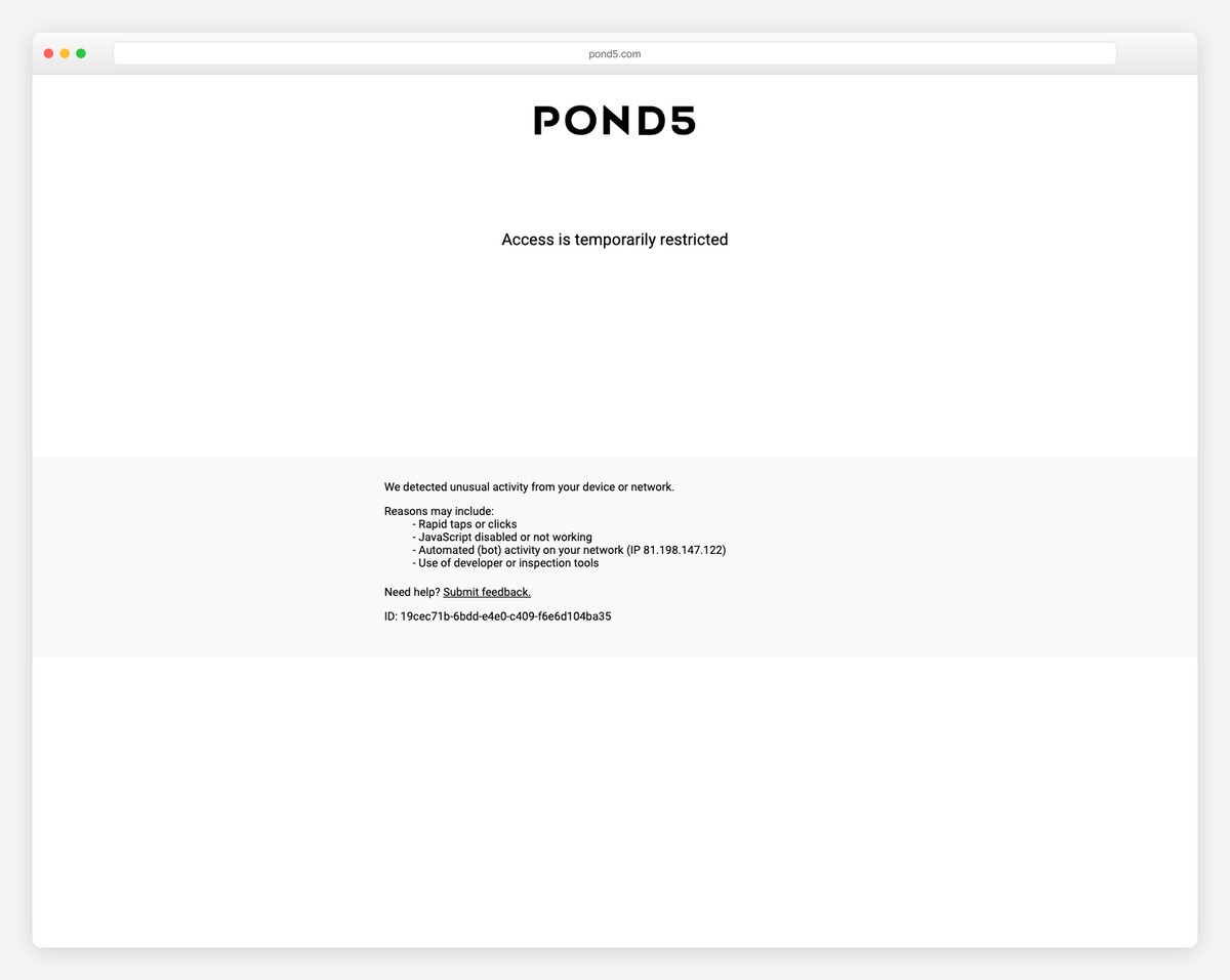 pond5 screenshot