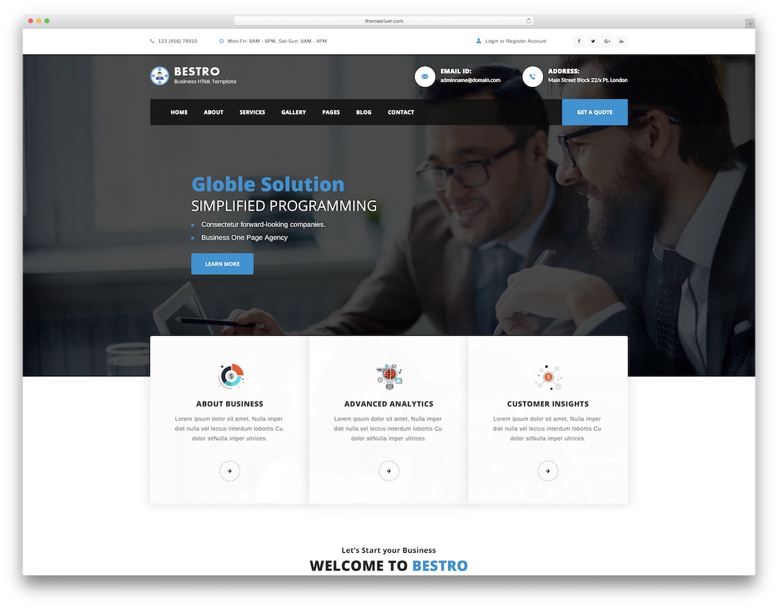 It Consulting Website Template