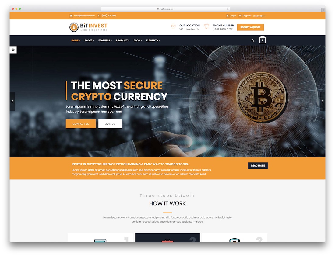 bitcoin trading șablon site