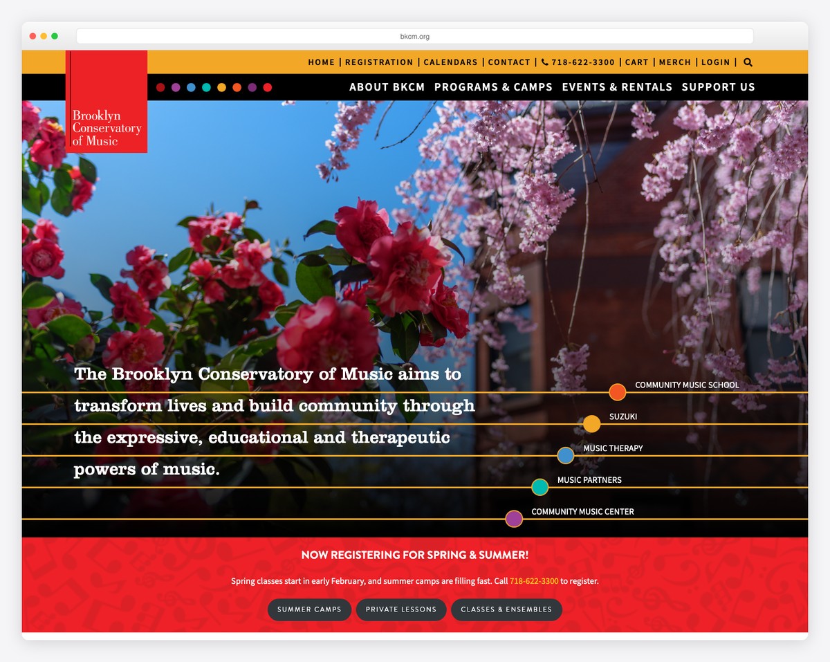 brooklyn conservatory of music website example