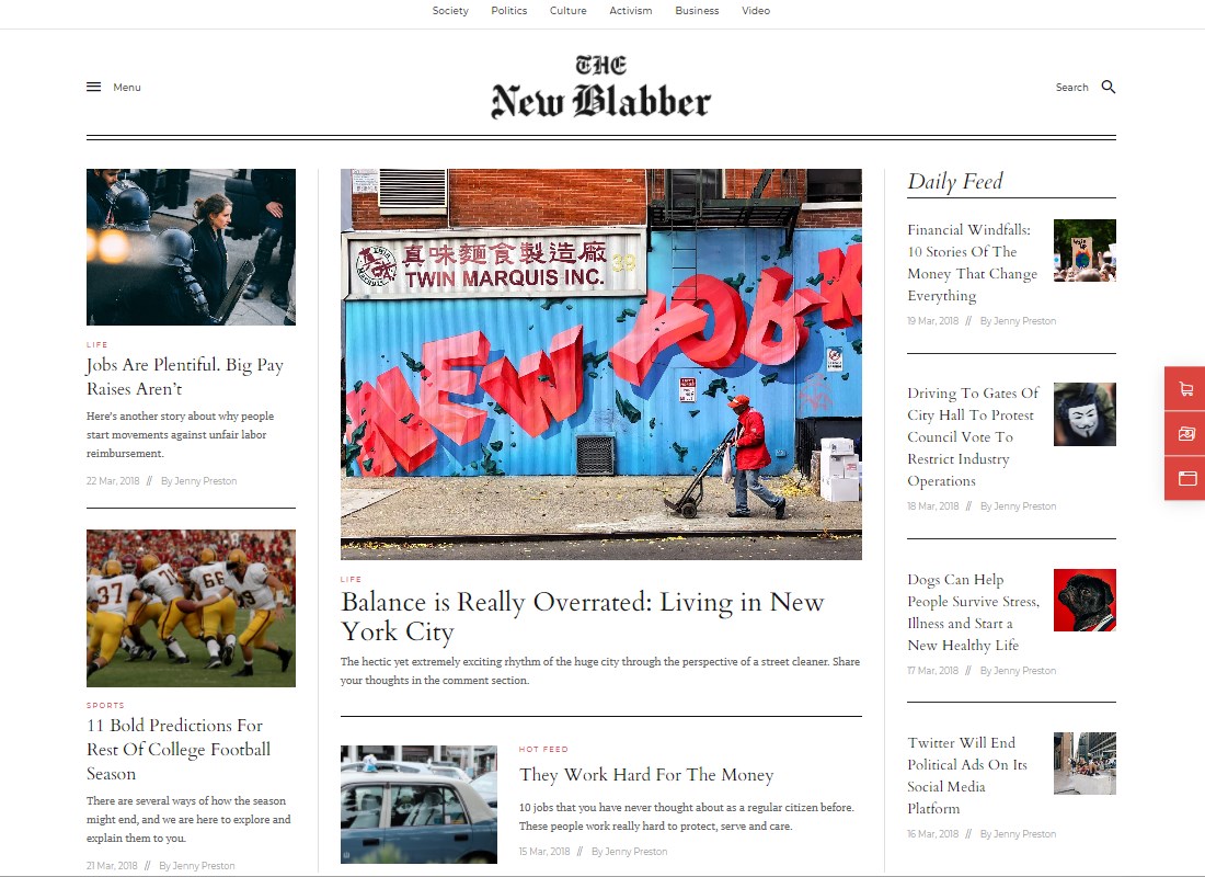 Blabber | All-in-One Elementor Blog & News Magazine WordPress Theme + RTL