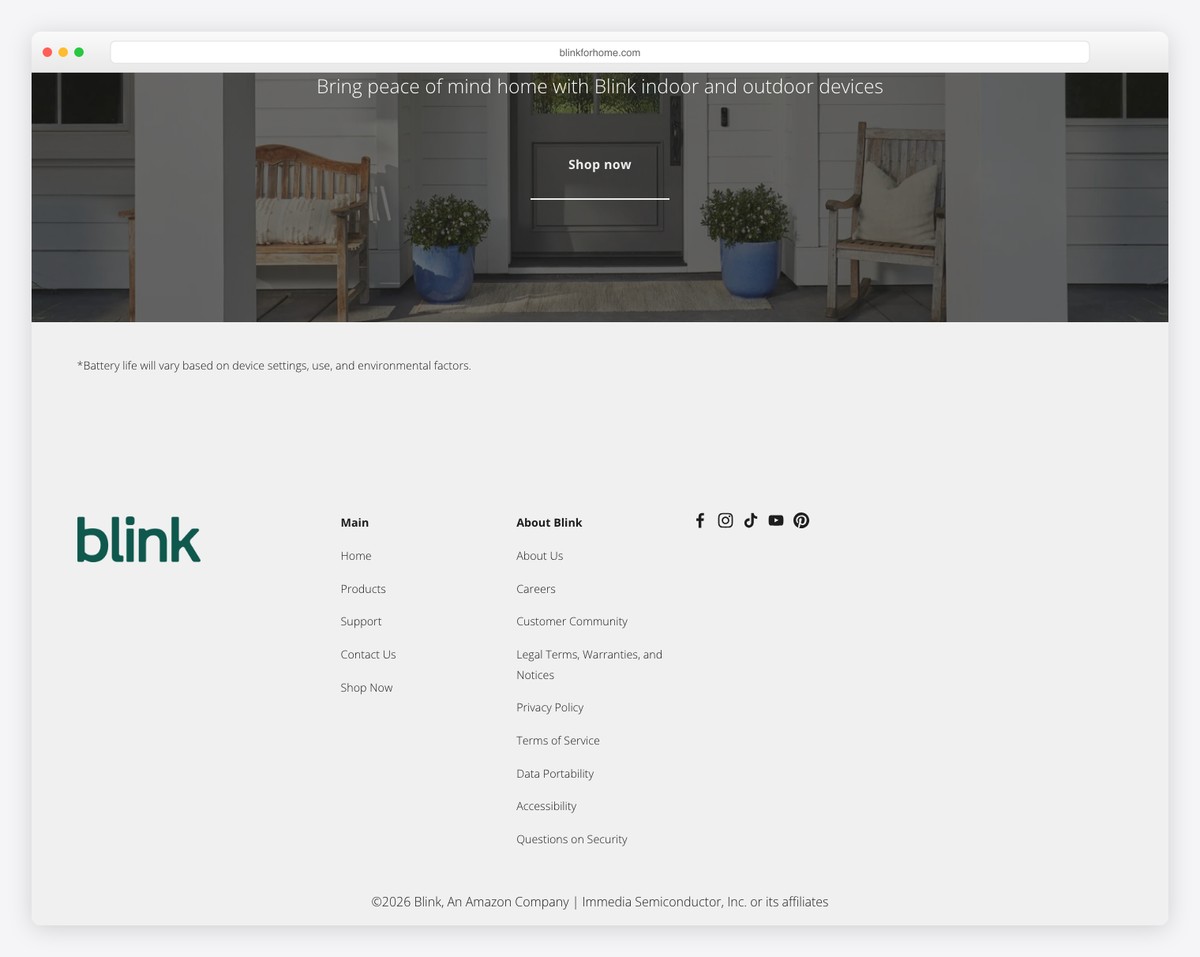 blink squarespace ecommerce example