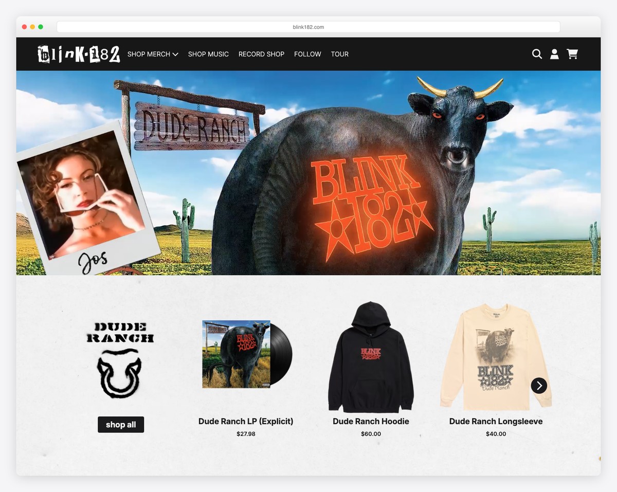 blink 182 musician website