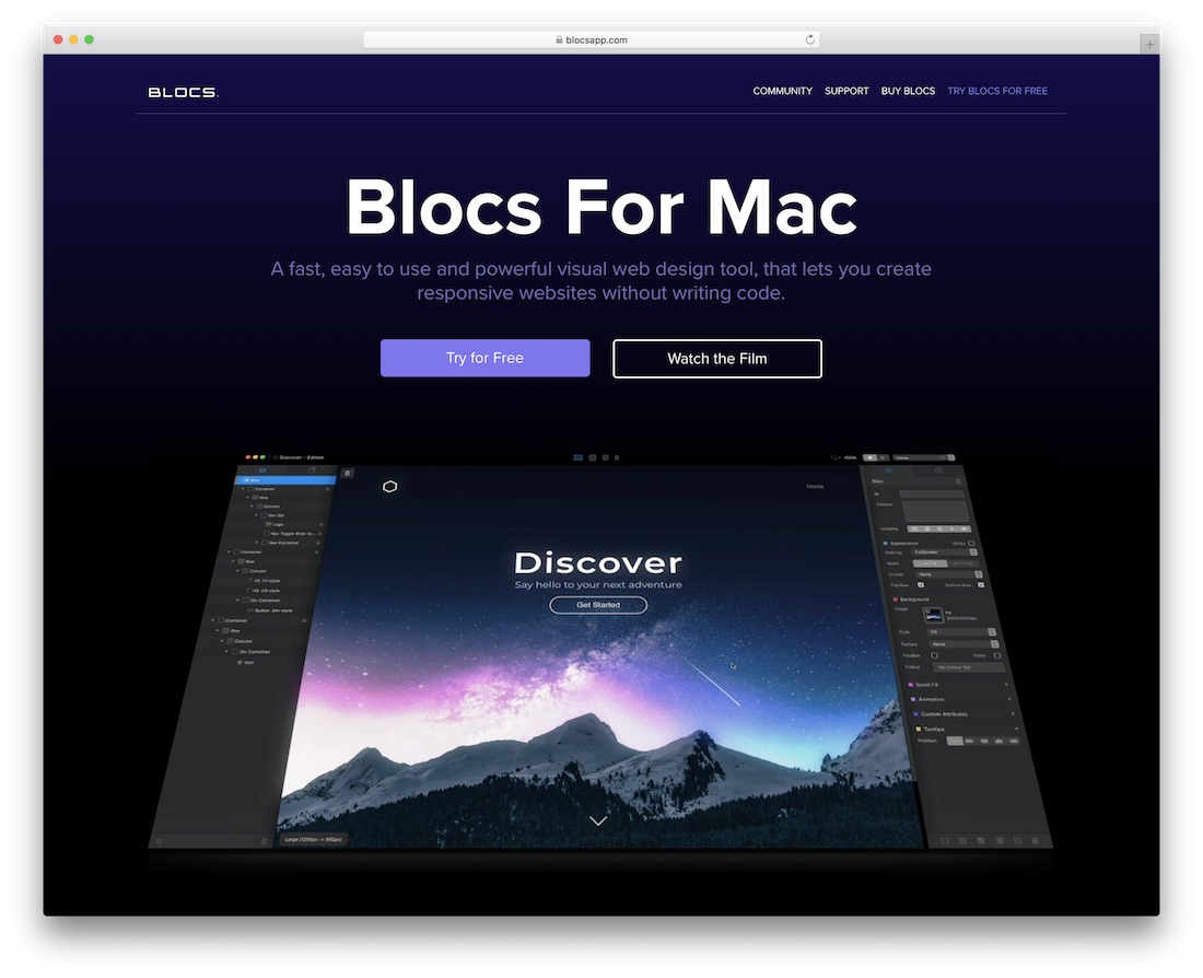 blocs website builder for mac
