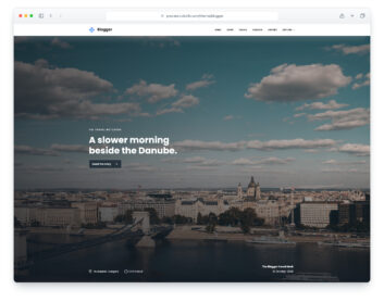 Blogger website template