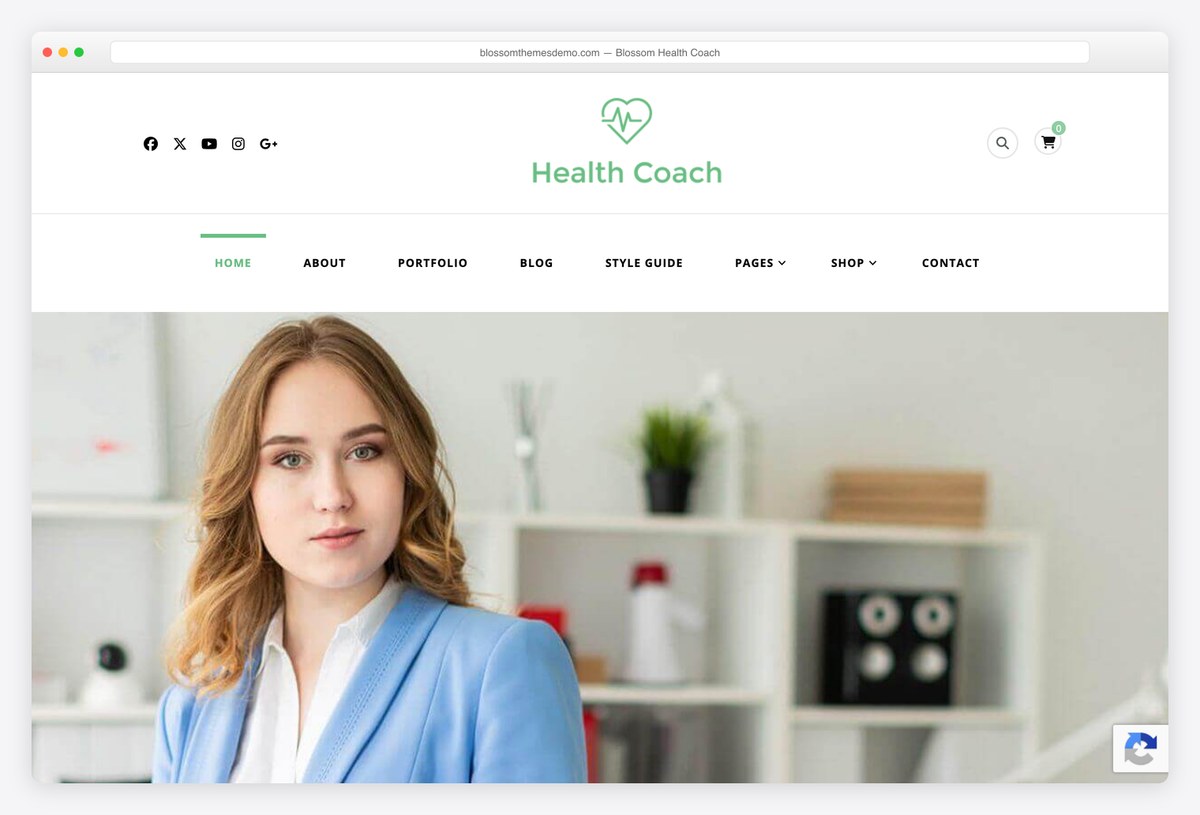 Blossom Health Coach free WordPress theme demo