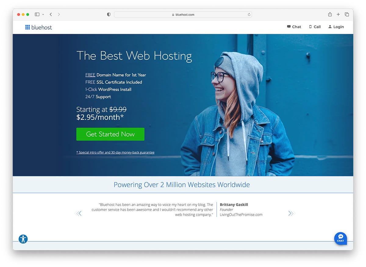 bluehost - affordable wordpress hosting