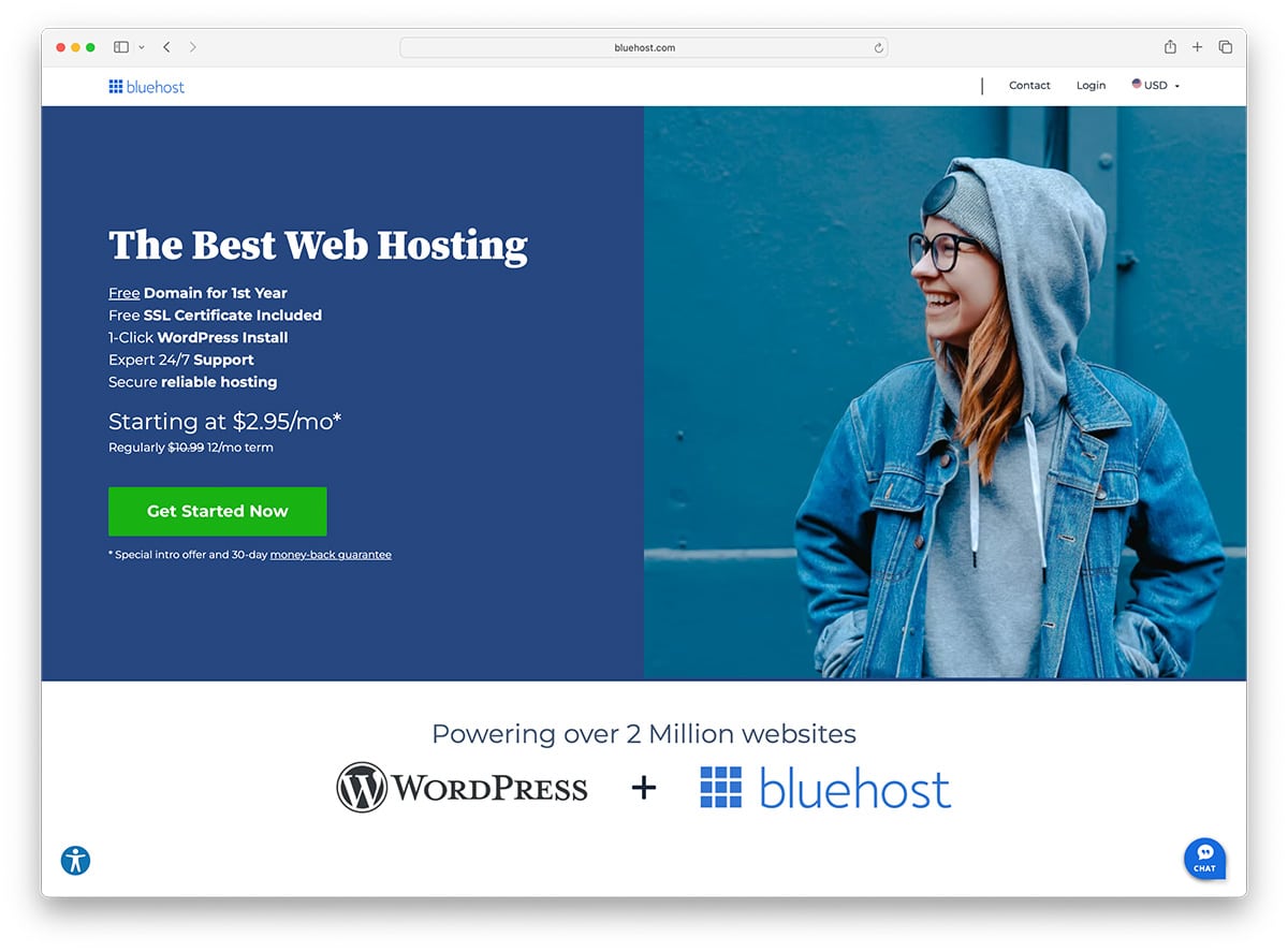 Bluehost - shared hosting for fast WordPress website