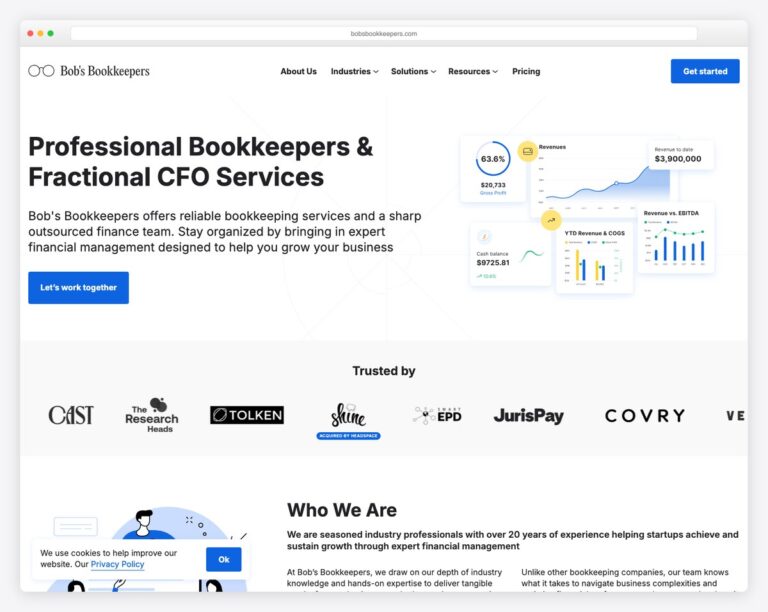 27 Best Bookkeeping Service Website Examples 2026 - Colorlib