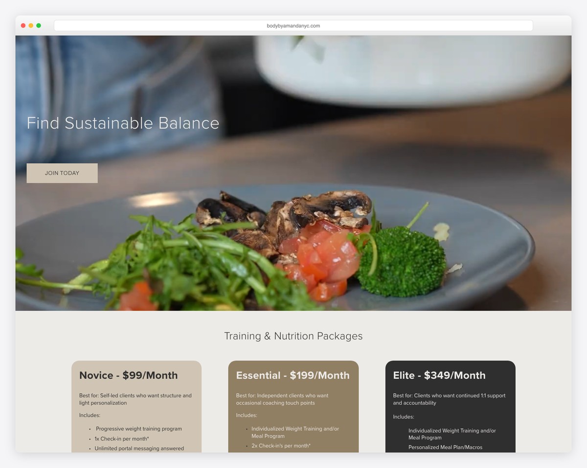 body by amanda coach website