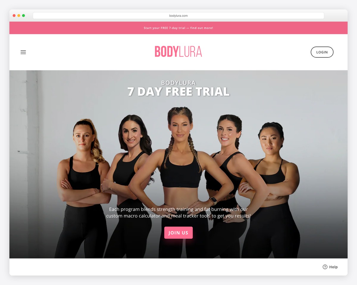 body lura (anna victoria) website example