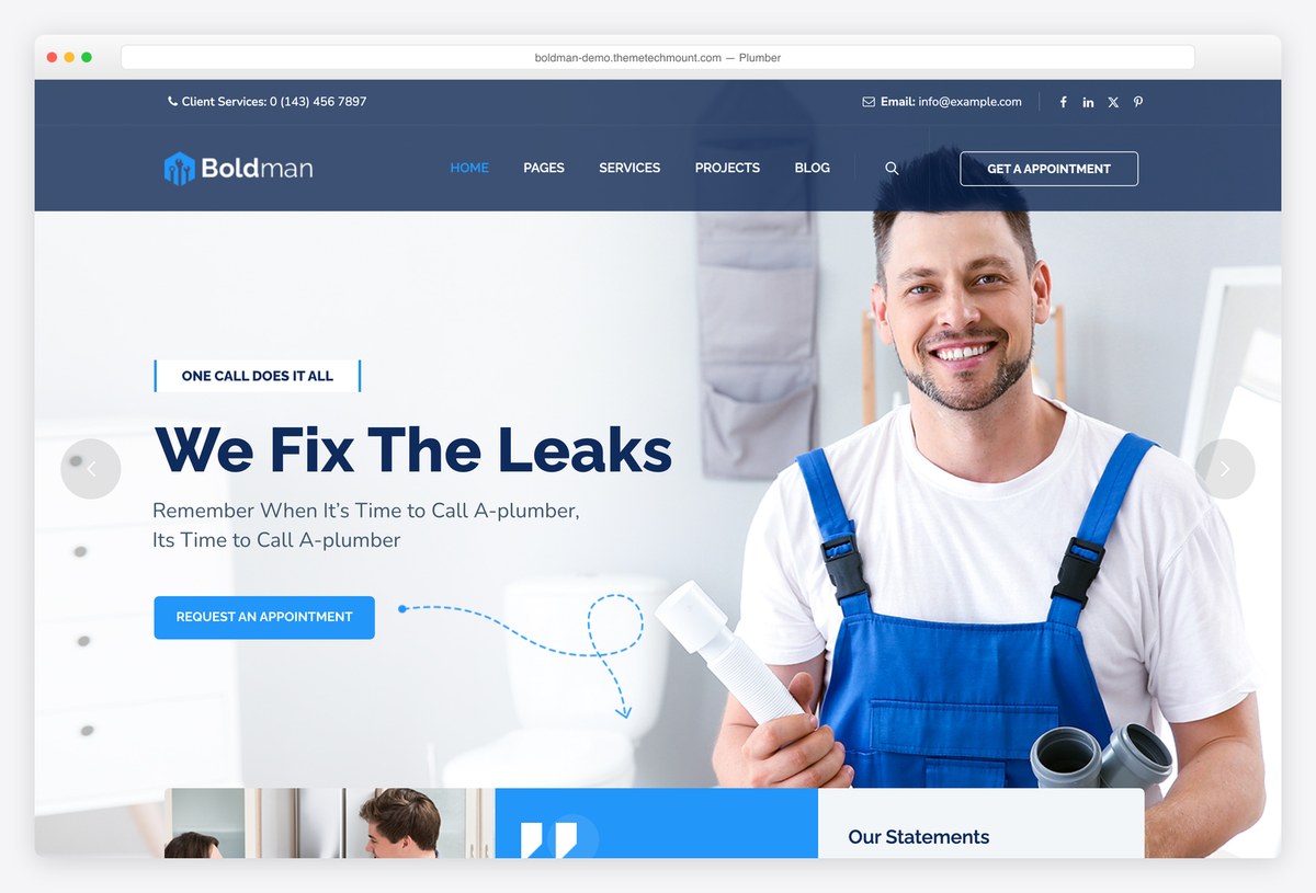 Boldman plumber demo