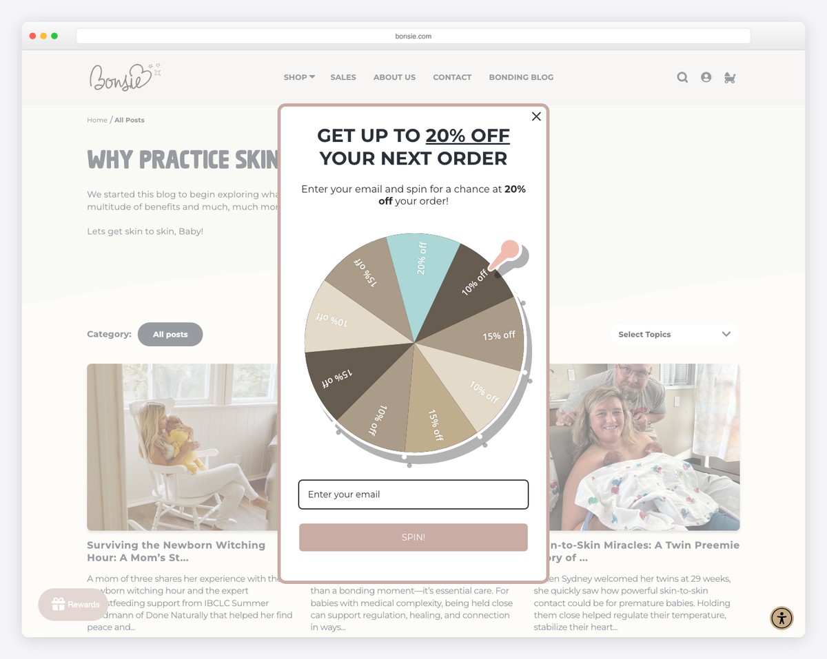 bonsie wix blog example