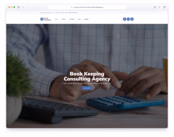 Book Keeping website template
