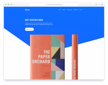 Booke website template