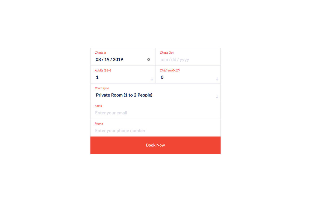21 Free Booking Form Templates Most Flexible 2021 Colorlib