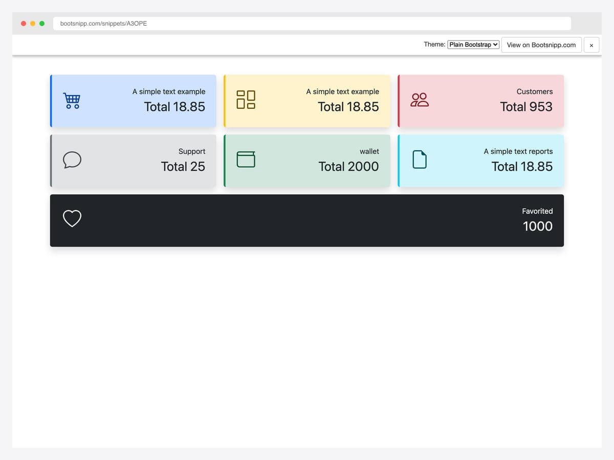 Card-style Bootstrap 5 alerts with Bootstrap Icons, left-border accents, and soft shadows arranged in a responsive grid