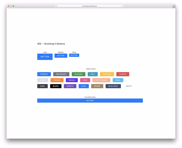 Bootstrap Buttons V06 - Free Easy Bootstrap Buttons 2026 - Colorlib