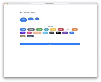 Bootstrap Buttons V07 UI snippet