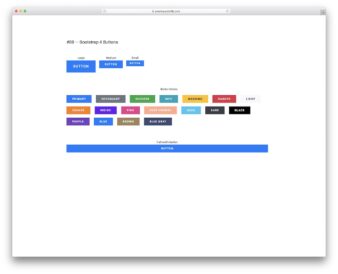 Bootstrap Buttons V08 UI snippet